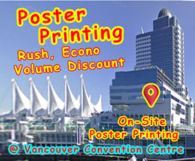 On-Site Research Poster at Vancouver Convention Centre On-Site Research Poster Printing and Pickup at Vancouver Convention Centre
